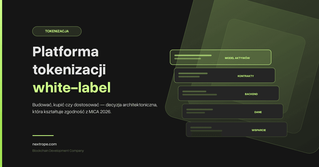 Platforma Tokenizacji w 2026: Budować, Kupić czy Dostosować?