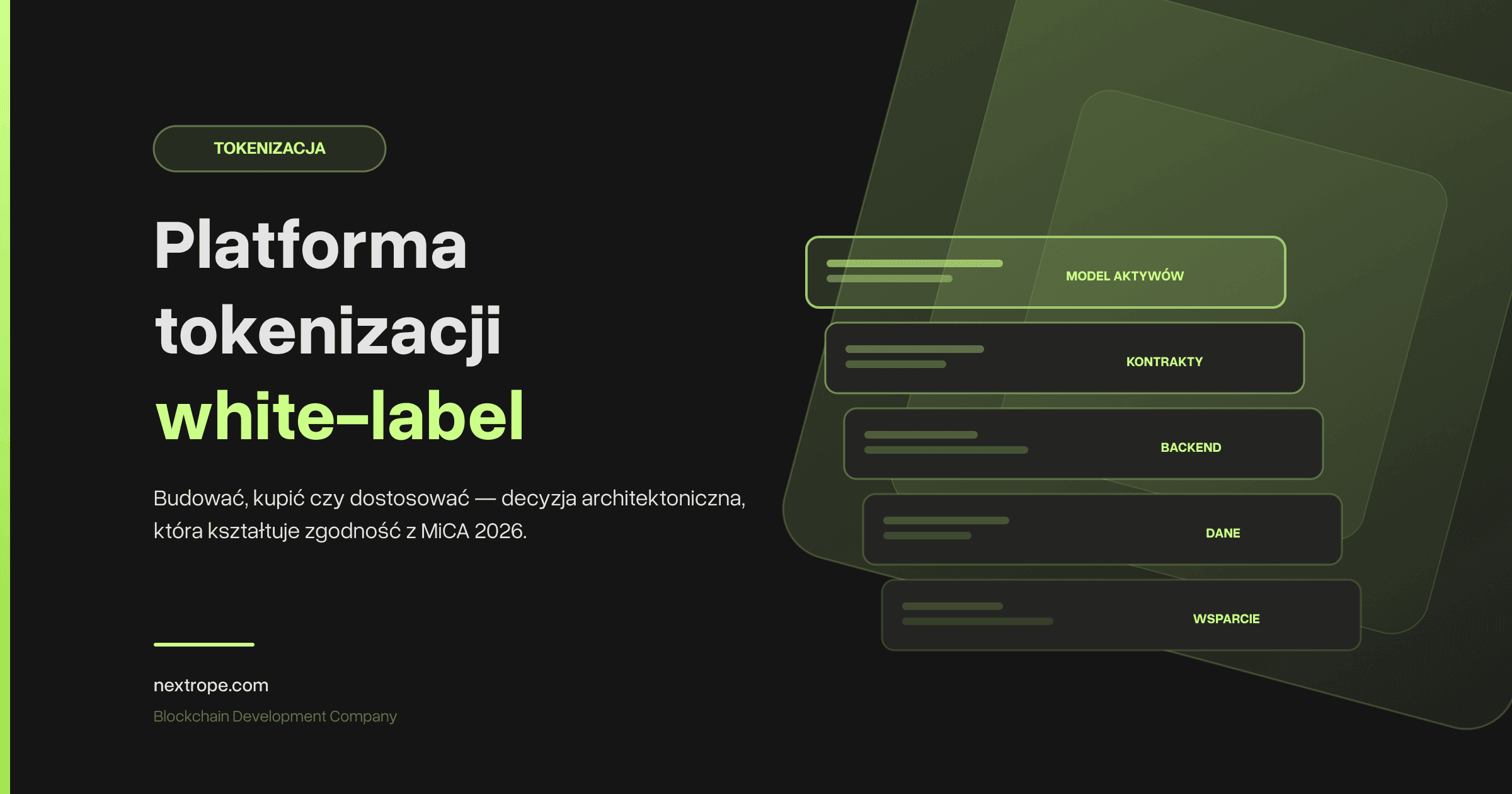 Platforma Tokenizacji w 2026: Budować, Kupić czy Dostosować?