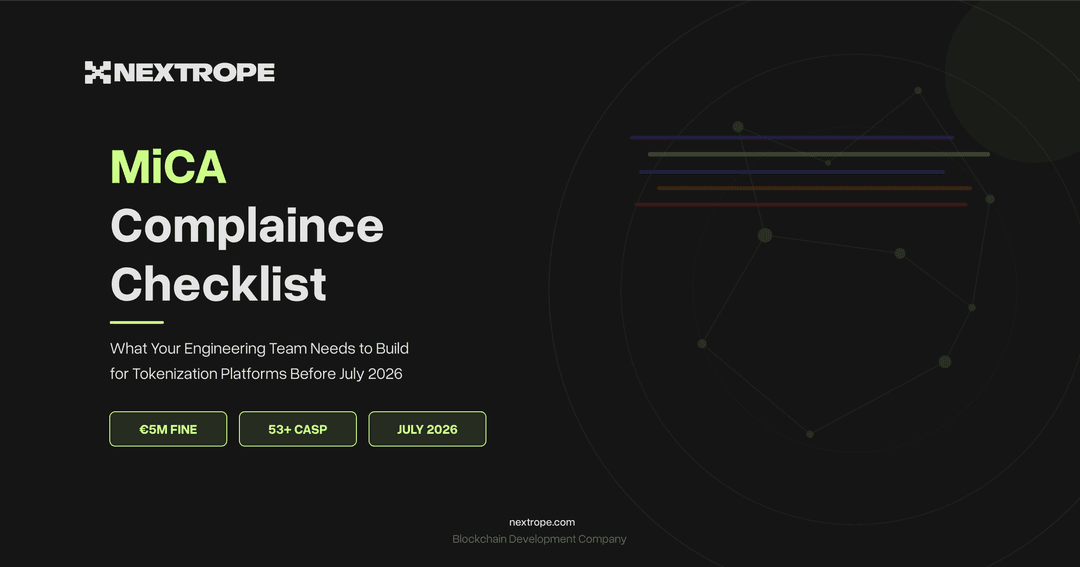 MiCA Compliance Checklist for Tokenization Platforms