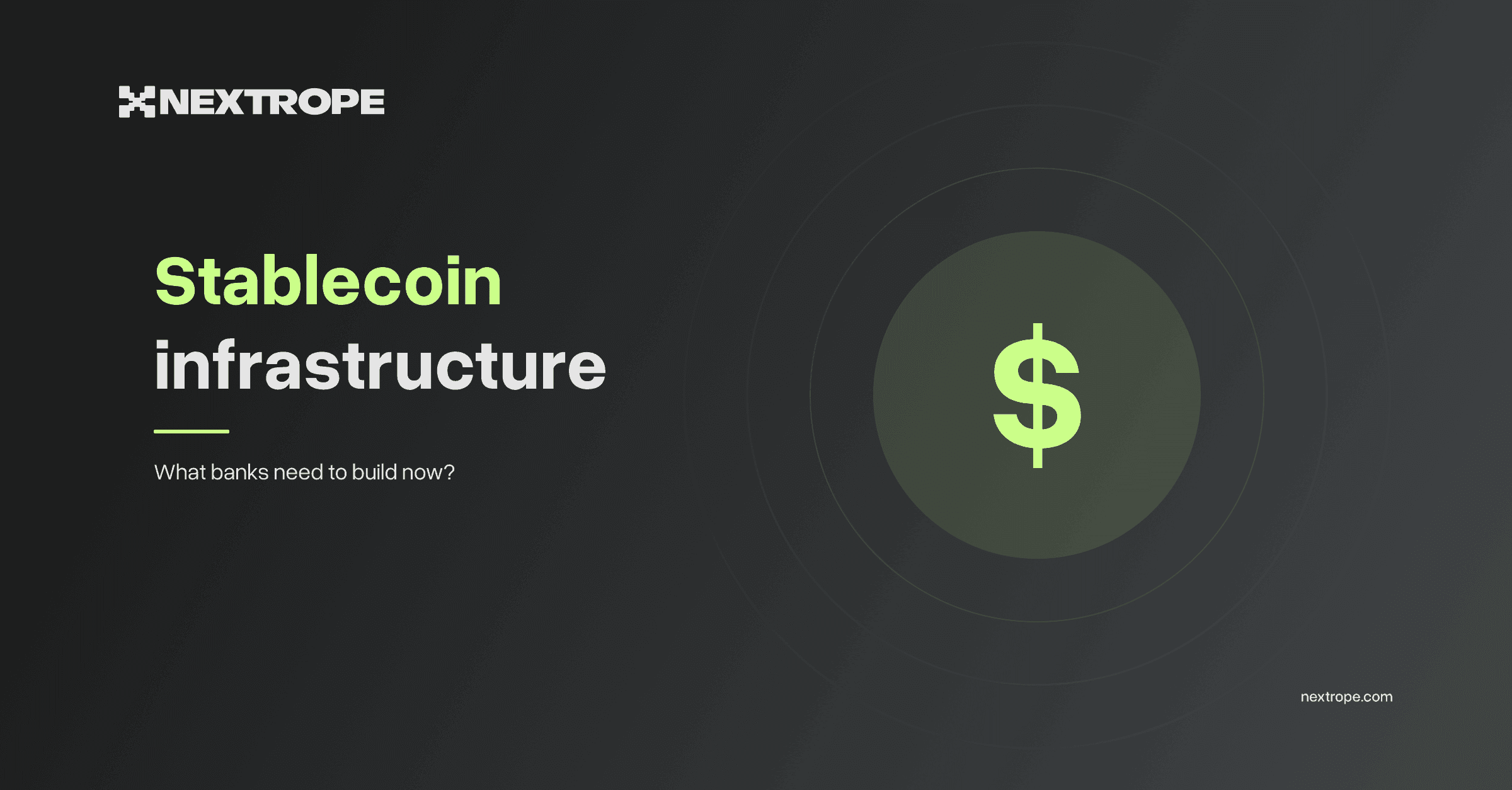 Stablecoin infrastructure: What banks actually need to build in 2026