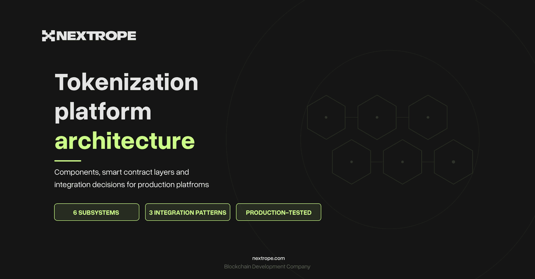 Tokenization architecture: Components, patterns, and integration decisions