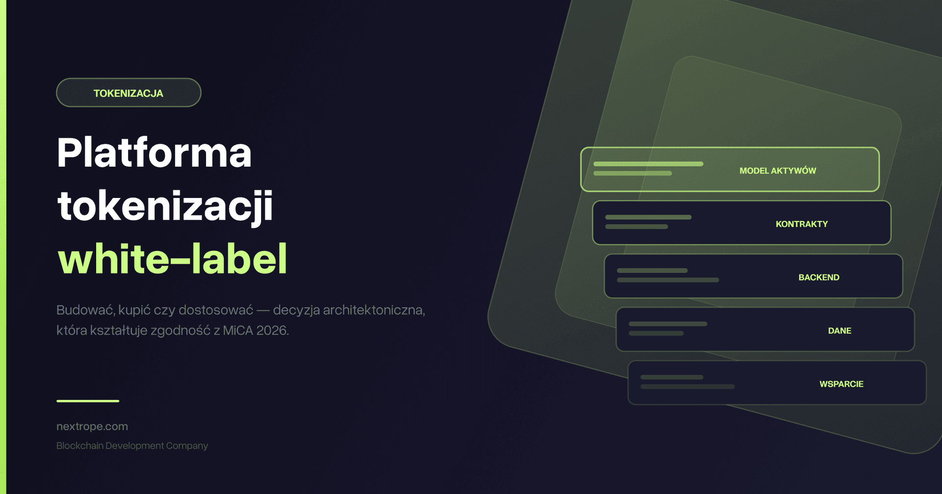 Platforma Tokenizacji w 2026: Budować, Kupić czy Dostosować?