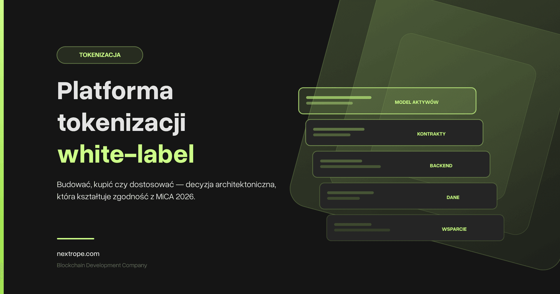 Platforma Tokenizacji w 2026: Budować, Kupić czy Dostosować?